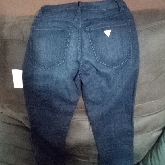 Guess jeans, high rise skinny, size 24, navy - Picture 2 of 4